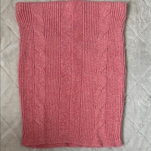 Express Pink Cable Knit Midi Skirt
